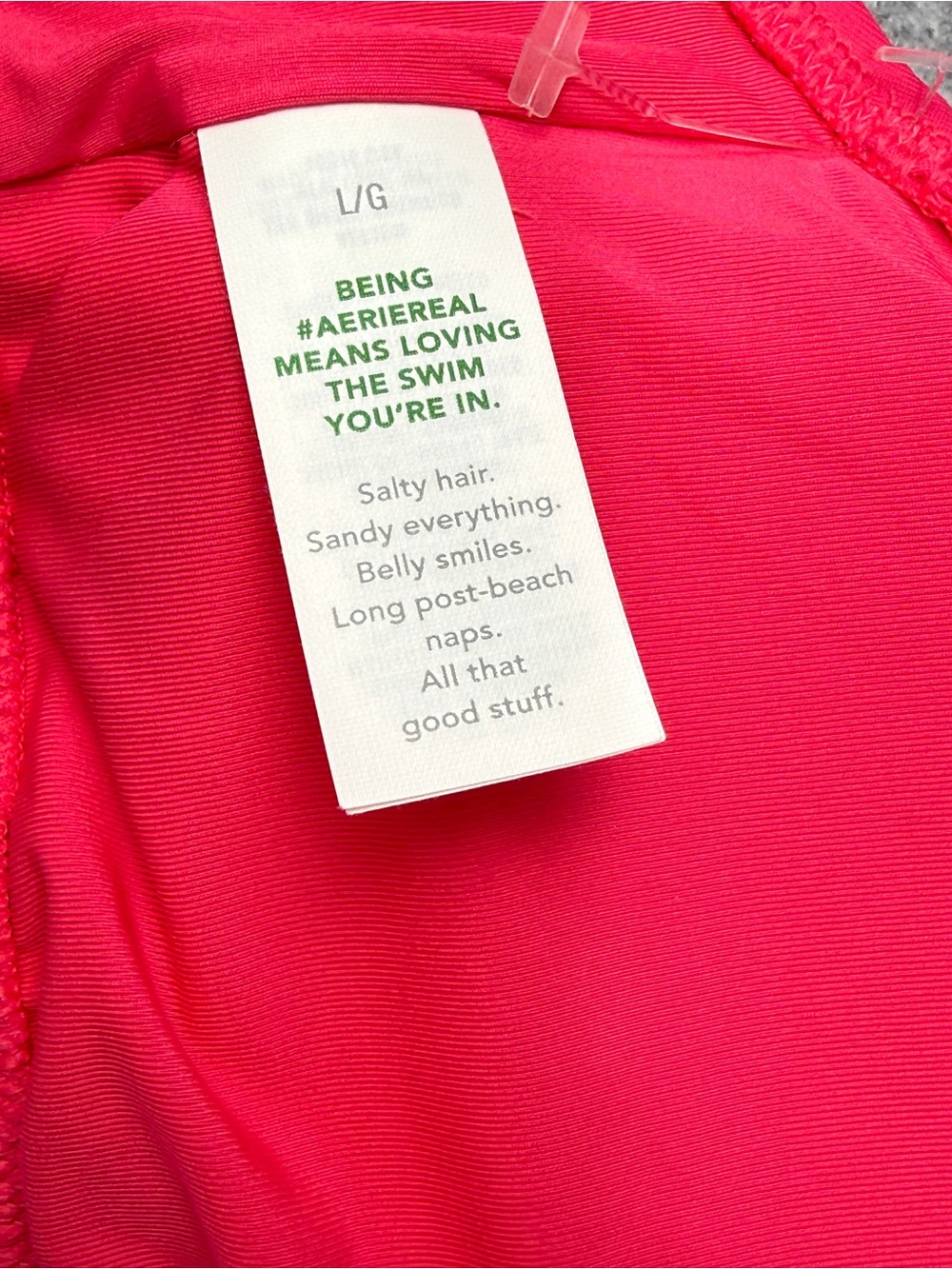 Aerie Scoop Bikini Top L | Hot Pink Vacation Swim m - Picture 5 of 5